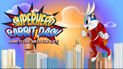 Emulate iPhone app A Super Hero Rabbit Dash Jump Flying Fun Race Game using MyAndroid