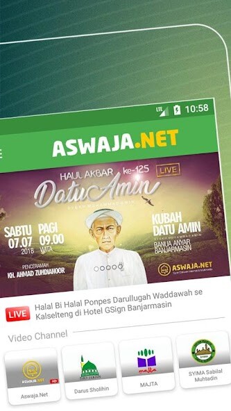 Run android online APK ASWAJA LIVE from MyAndroid or emulate ASWAJA LIVE using MyAndroid