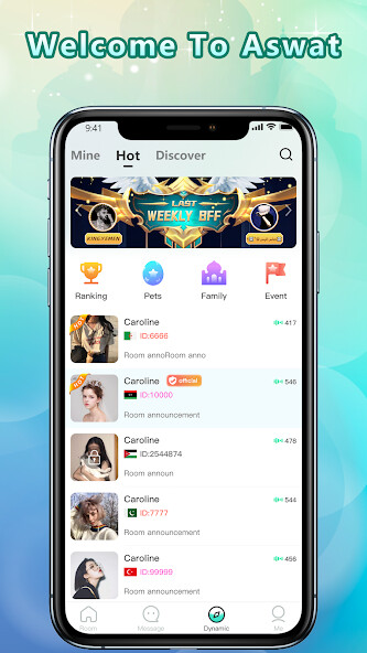 Run android online APK Aswat - Group Voice chat Rooms from MyAndroid or emulate Aswat - Group Voice chat Rooms using MyAndroid Run android online APK Aswat - Group Voice chat Rooms from MyAndroid or emulate Aswat - Group Voice chat Rooms using MyAndroid