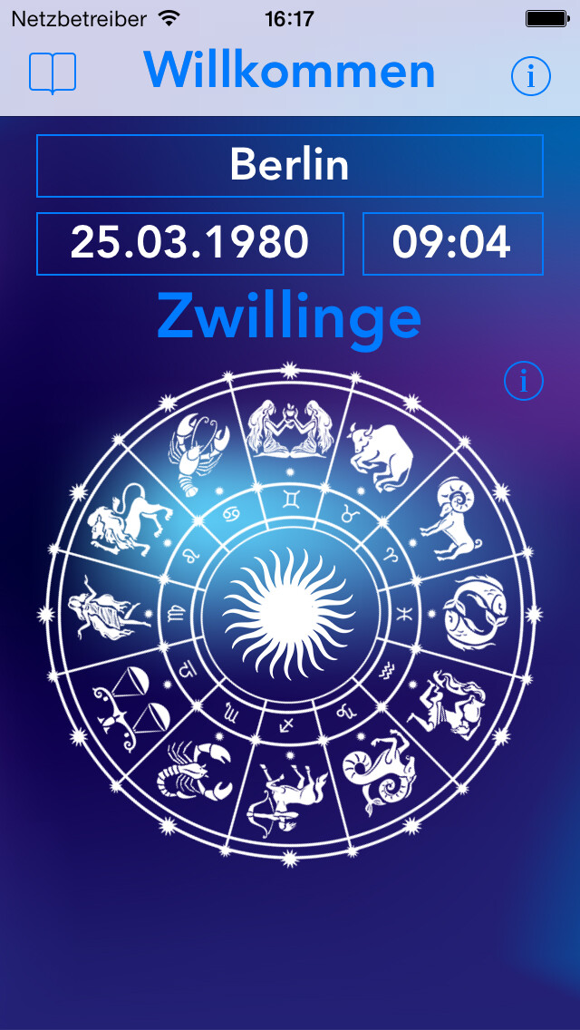 Emulate iPhone app Aszendent Berechnen - Aszendenten bestimmen leicht gemacht using MyAndroid Emulate iPhone app Aszendent Berechnen - Aszendenten bestimmen leicht gemacht using MyAndroid
