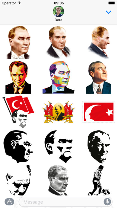 Emulate iPhone app Atatürk Sticker using MyAndroid Emulate iPhone app Atatürk Sticker using MyAndroid