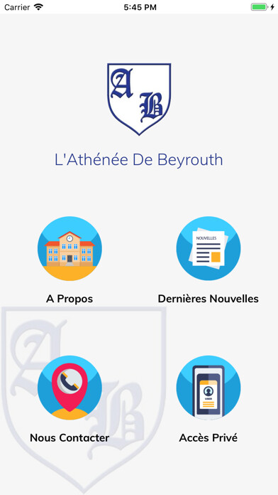 Emulate iPhone app Athenee De Beyrouth using MyAndroid