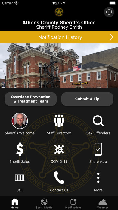 Emulate iPhone app Athens County Sheriff OH using MyAndroid Emulate iPhone app Athens County Sheriff OH using MyAndroid