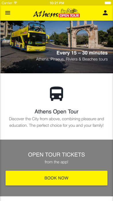 Emulate iPhone app Athens Open Tour Official using MyAndroid