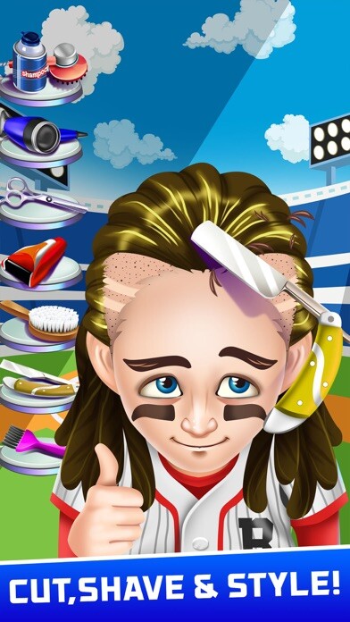 Emulate iPhone app Athlete Shave Salon Games using MyAndroid