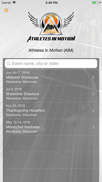 Emulate iPhone app Athletes In Motion using MyAndroid