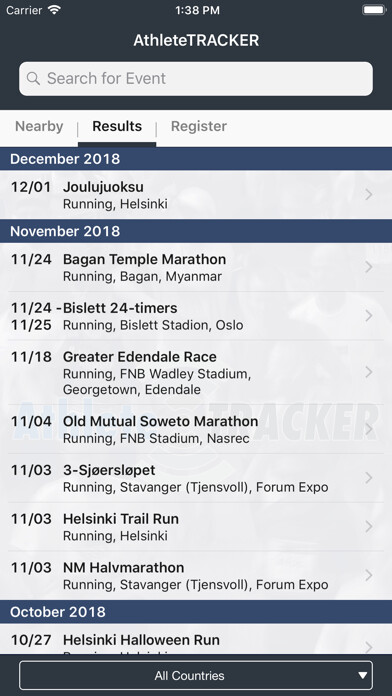 Emulate iPhone app AthleteTRACKER using MyAndroid