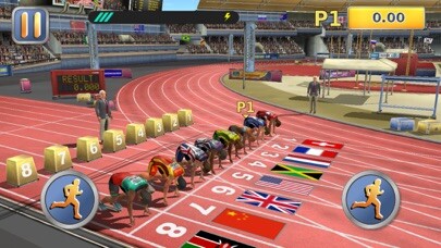 Emulate iPhone app Athletics 2 Summer Sports Lite using MyAndroid