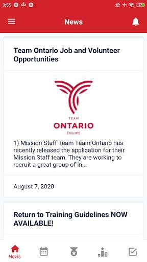 Run android online APK Athletics Ontario from MyAndroid or emulate Athletics Ontario using MyAndroid