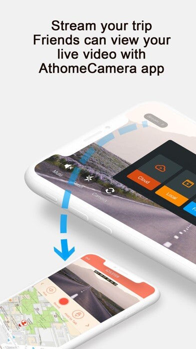 Emulate iPhone app Athome Escort - Cloud Dash Cam using MyAndroid