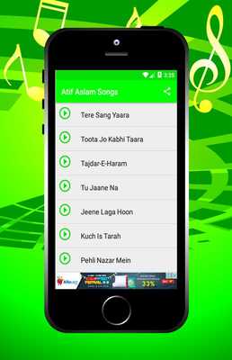 Emulate Android APK Atif Aslam Song Mp3
