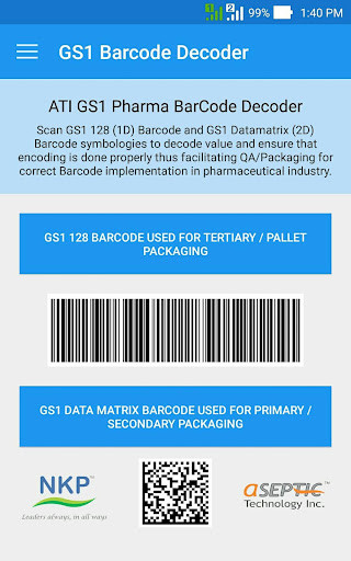 Run android online APK ATI GS1 Pharma Barcode Decoder from MyAndroid or emulate ATI GS1 Pharma Barcode Decoder using MyAndroid