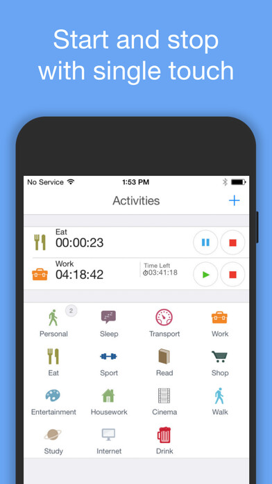Emulate iPhone app aTimeLogger Time Tracker using MyAndroid Emulate iPhone app aTimeLogger Time Tracker using MyAndroid