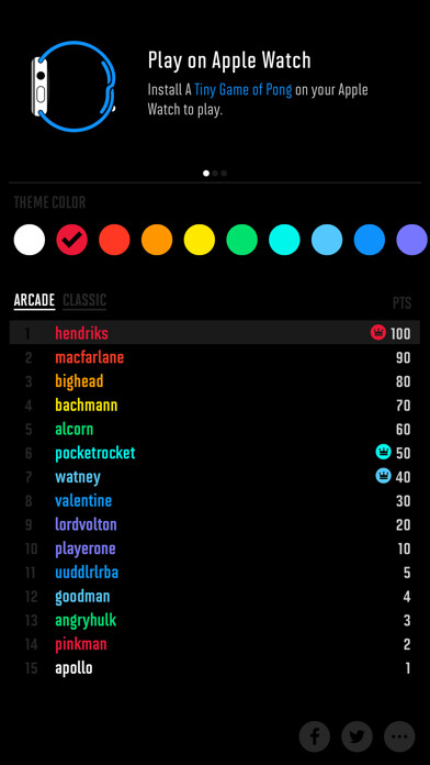 Emulate iPhone app A Tiny Game of Pong using MyAndroid