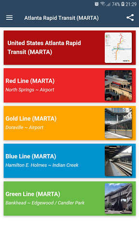 Run android online APK Atlanta Rapid Transit MARTA (Offline) from MyAndroid or emulate Atlanta Rapid Transit MARTA (Offline) using MyAndroid