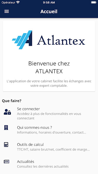 Run android online APK ATLANTEX - Expertise Comptable from MyAndroid or emulate ATLANTEX - Expertise Comptable using MyAndroid