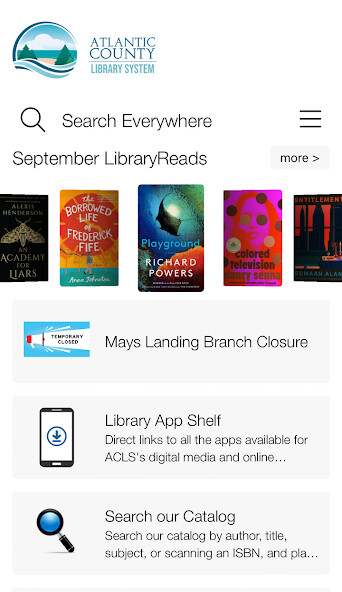 Emulate iPhone app Atlantic County Library System using MyAndroid Emulate iPhone app Atlantic County Library System using MyAndroid