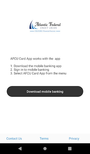 Run android online APK Atlantic Federal Credit Union - Card App from MyAndroid or emulate Atlantic Federal Credit Union - Card App using MyAndroid Run android online APK Atlantic Federal Credit Union - Card App from MyAndroid or emulate Atlantic Federal Credit Union - Card App using MyAndroid