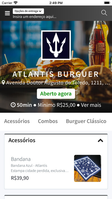 Emulate iPhone app Atlantis Burguer using MyAndroid Emulate iPhone app Atlantis Burguer using MyAndroid