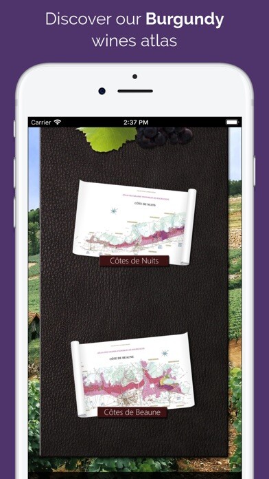 Emulate iPhone app Atlas Bourgogne using MyAndroid