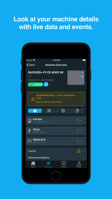 Emulate iPhone app Atlas Copco SMARTLINK using MyAndroid
