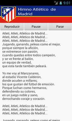 Emulate Android APK Atletico Madrid Anthem Emulate Android APK Atletico Madrid Anthem