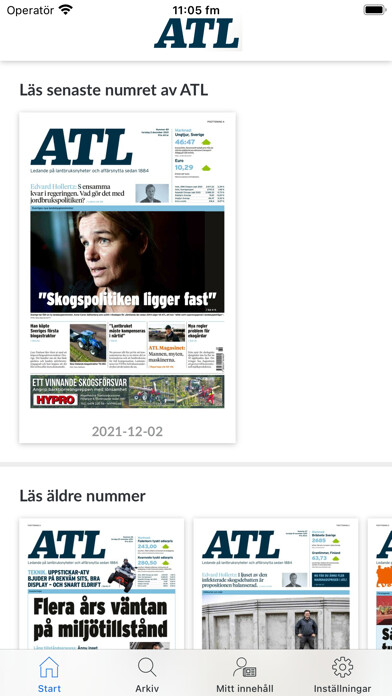 Emulate iPhone app ATL e-tidning using MyAndroid