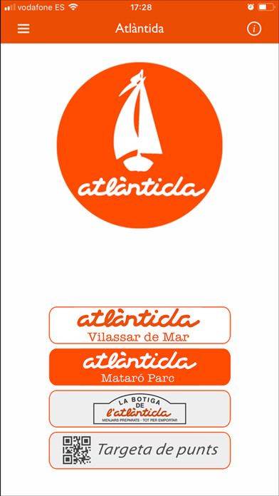 Emulate iPhone app Atlàntida Grup using MyAndroid