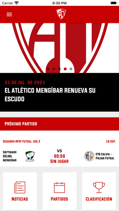 Emulate iPhone app Atltico Mengbar FS using MyAndroid