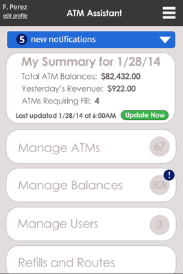 Emulate Android APK ATM Assistant
