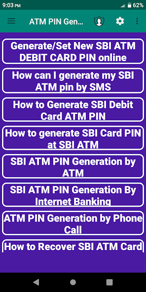 Run android online APK ATM Card PIN Generation Process Guide from MyAndroid or emulate ATM Card PIN Generation Process Guide using MyAndroid Run android online APK ATM Card PIN Generation Process Guide from MyAndroid or emulate ATM Card PIN Generation Process Guide using MyAndroid