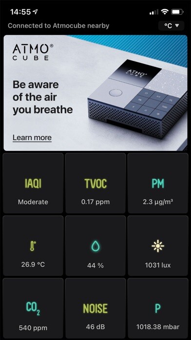 Emulate iPhone app Atmocube: Indoor Air Quality using MyAndroid Emulate iPhone app Atmocube: Indoor Air Quality using MyAndroid