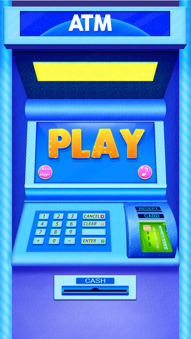Emulate iPhone app ATM Simulator Cash and Money using MyAndroid