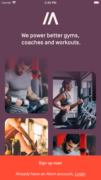 Emulate iPhone app Atom Admin for Gyms & Trainers using MyAndroid Emulate iPhone app Atom Admin for Gyms & Trainers using MyAndroid