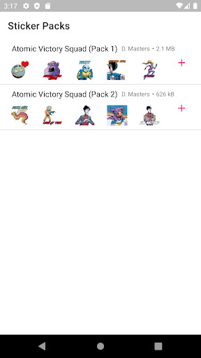Run android online APK Atomic Victory Squad Sticker Pack from MyAndroid or emulate Atomic Victory Squad Sticker Pack using MyAndroid