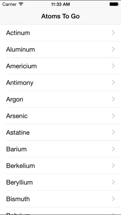 Emulate iPhone app Atoms To Go Table of Elements using MyAndroid Emulate iPhone app Atoms To Go Table of Elements using MyAndroid