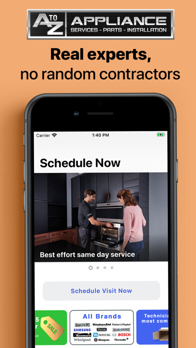 Emulate iPhone app AtoZ Appliance Repair Services using MyAndroid Emulate iPhone app AtoZ Appliance Repair Services using MyAndroid