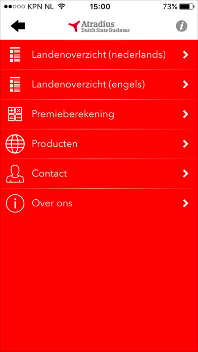 Emulate iPhone app Atradius Dutch State Business using MyAndroid