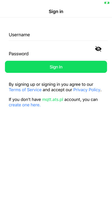 Emulate iPhone app ATS MQTT Client using MyAndroid Emulate iPhone app ATS MQTT Client using MyAndroid