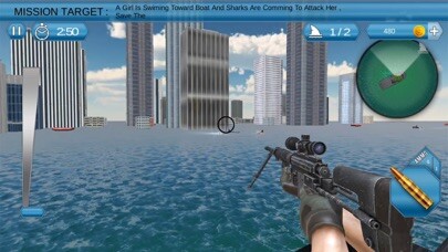 Emulate iPhone app Attack Shark Hunter Ocean City using MyAndroid