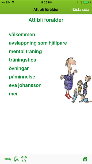 Emulate iPhone app Att bli förälder using MyAndroid
