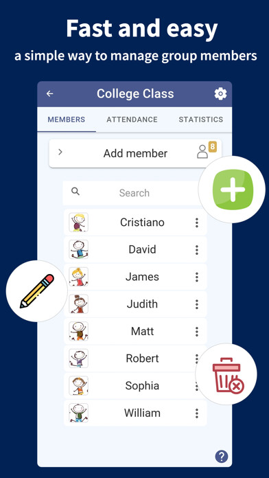 Emulate iPhone app Attendy - Attendance register using MyAndroid