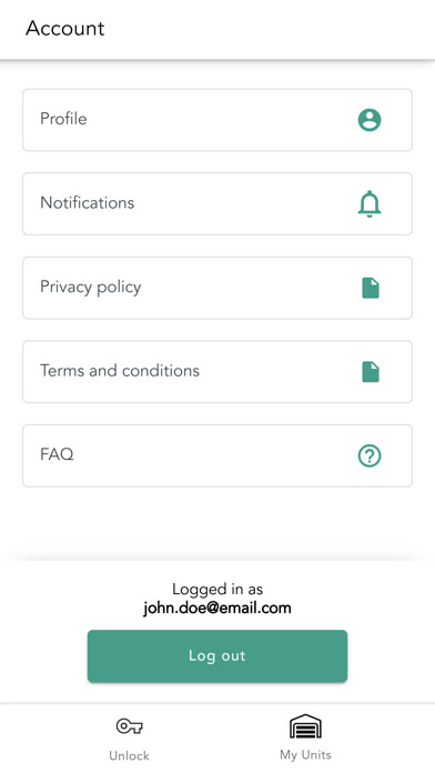 Emulate iPhone app Attic Self Storage using MyAndroid