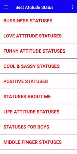Run android online APK Attitude Status in English from MyAndroid or emulate Attitude Status in English using MyAndroid