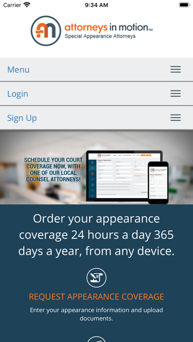 Emulate iPhone app Attorneys In Motion using MyAndroid Emulate iPhone app Attorneys In Motion using MyAndroid