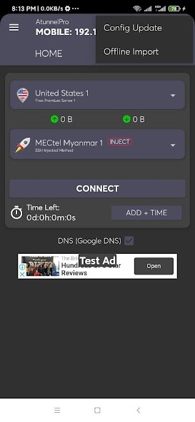 Run android online APK A tunnel pro from MyAndroid or emulate A tunnel pro using MyAndroid