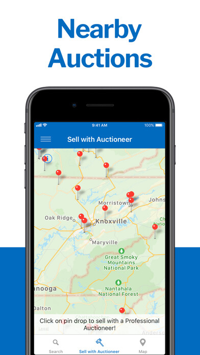 Emulate iPhone app Auctioneer- Auctions using MyAndroid