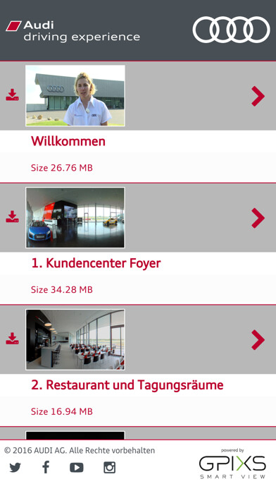 Emulate iPhone app Audi driving experience center using MyAndroid