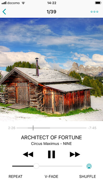Emulate iPhone app Audieon crossfade music player using MyAndroid