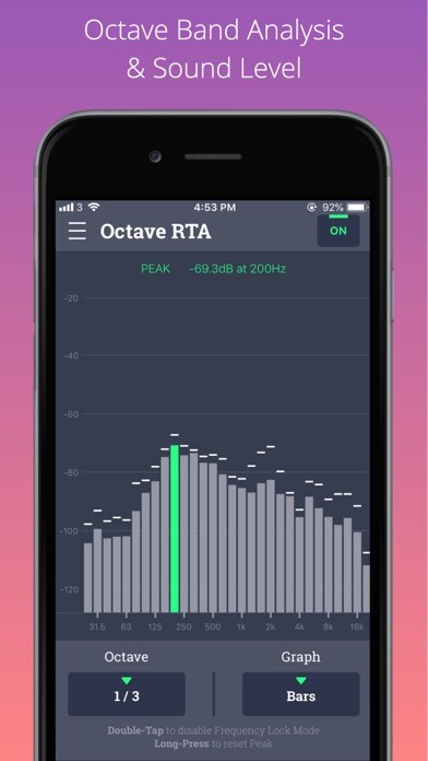Emulate iPhone app AUDIIO - RTA Analyzer using MyAndroid